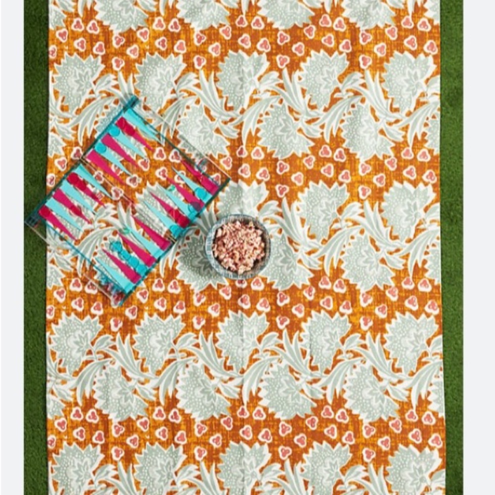 Anthropologie Sunny Florals Picnic Blanket